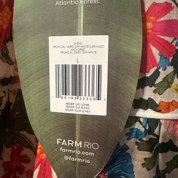 NWT Farm Rio Floral Midi Dress - Picture 6 of 6